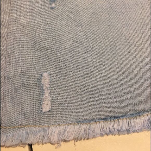 Girls size 10 runs big Jessica Simpson distressed mid rise jeans A-line skirt - Picture 6 of 6